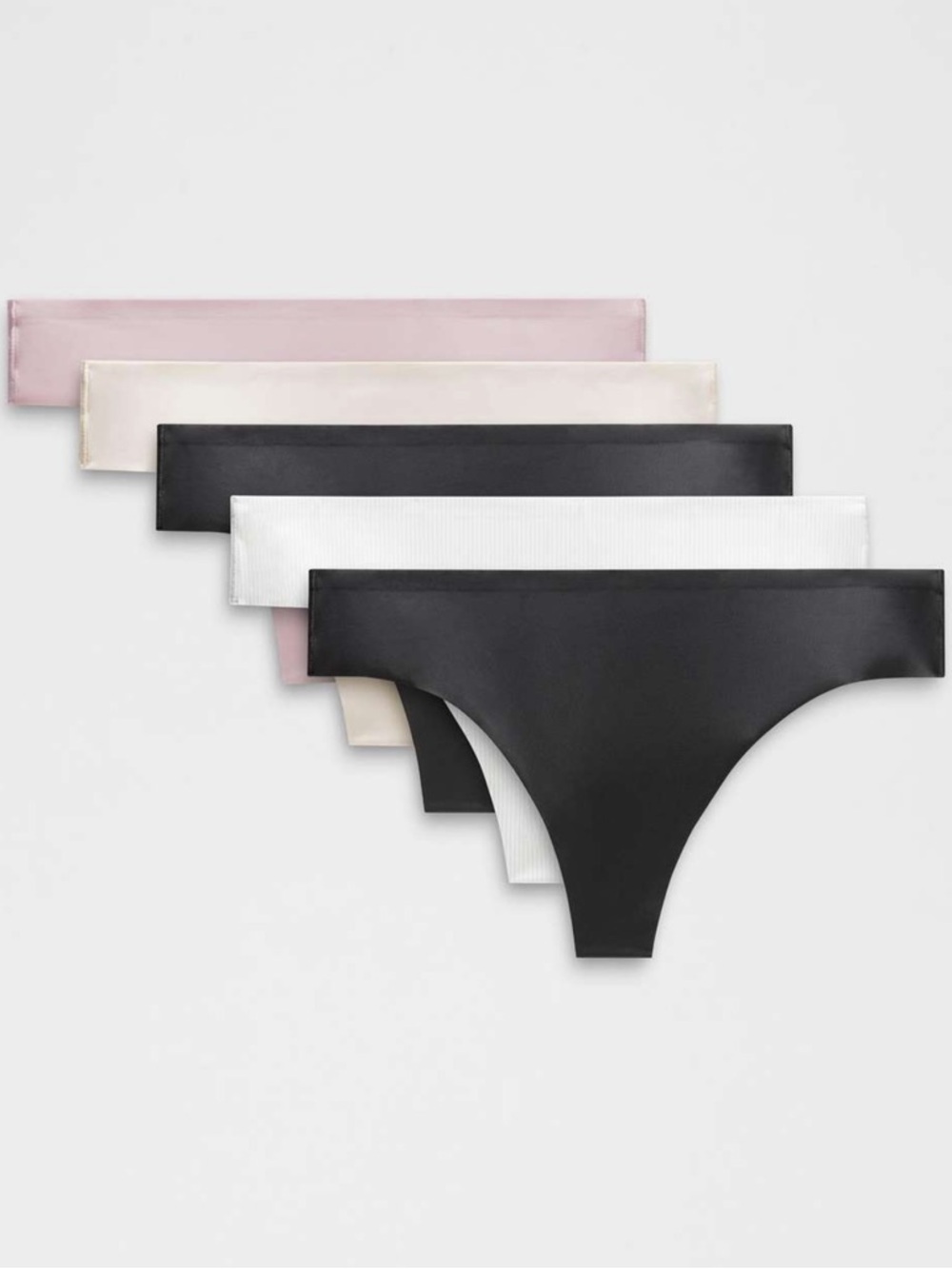 NWT!🍋🍋Lululemon InvisiWear Mid-Rise Thong Underwear 5 Pack🍋🍋. Medium.